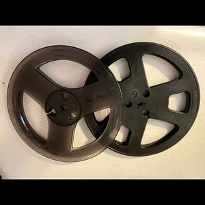 FIVE VINTAGE REELS FOR REEL TO REEL FILM ETC
